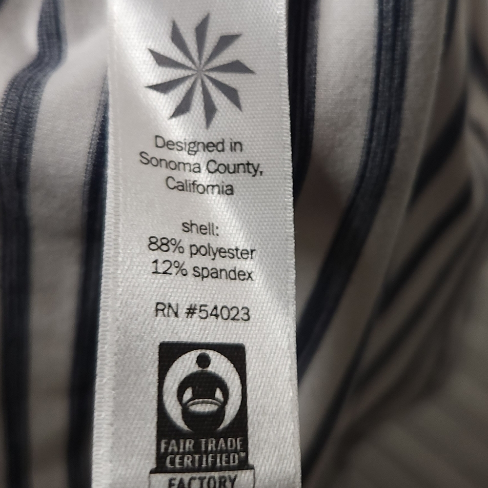 Athleta• blue and white striped racerback dress. Sz XS - Picture 6 of 7